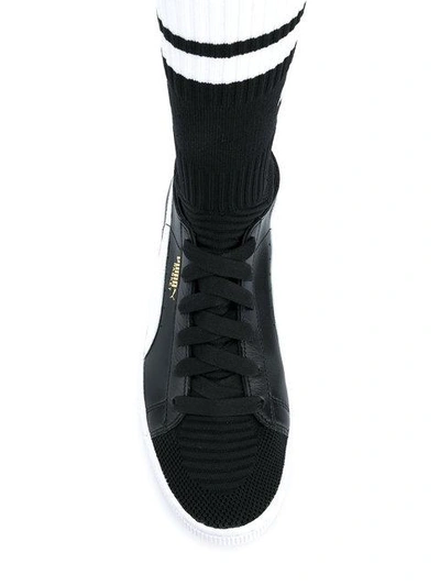 Shop Puma Sock Sneakers In Black