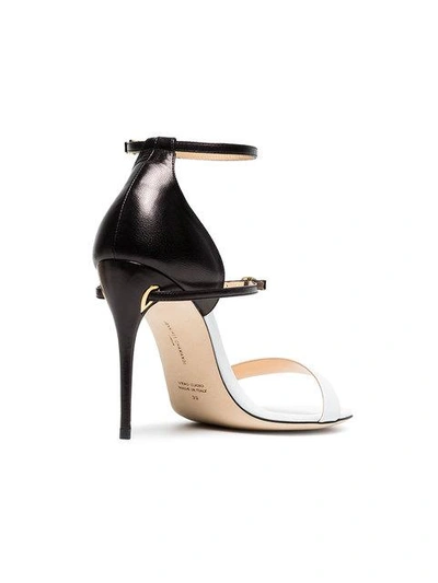 Shop Jennifer Chamandi Rolando 105mm Sandals In Black White
