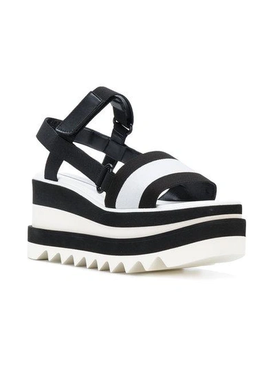 Shop Stella Mccartney Elyse Platform Slingback Sandals In Black