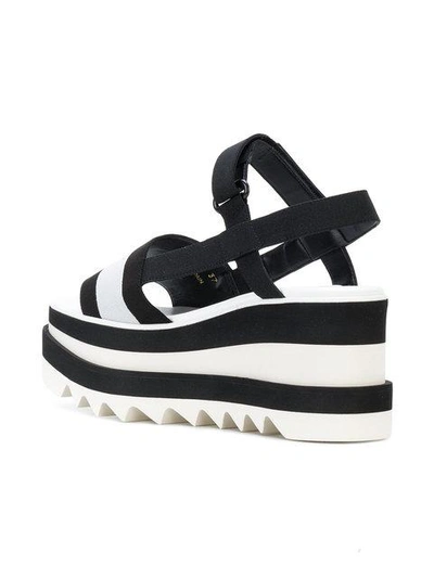 Shop Stella Mccartney Elyse Platform Slingback Sandals In Black