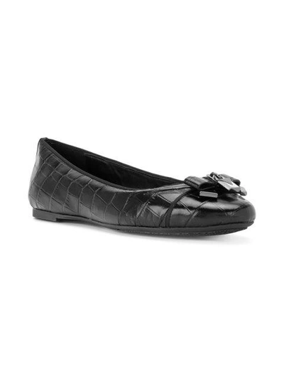 Shop Michael Michael Kors Ballerina Shoes With Bow And Lock