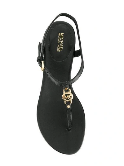 Shop Michael Michael Kors Cayla Block-heel Sandals - Black
