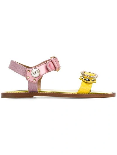 Shop Dolce & Gabbana Appliqué Sandals