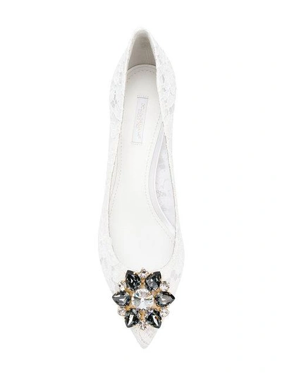 Shop Dolce & Gabbana Bellucci Pumps - White