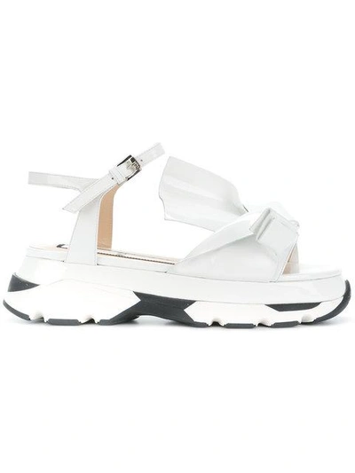 Shop N°21 Nº21 Sneaker Sole Sandals - White