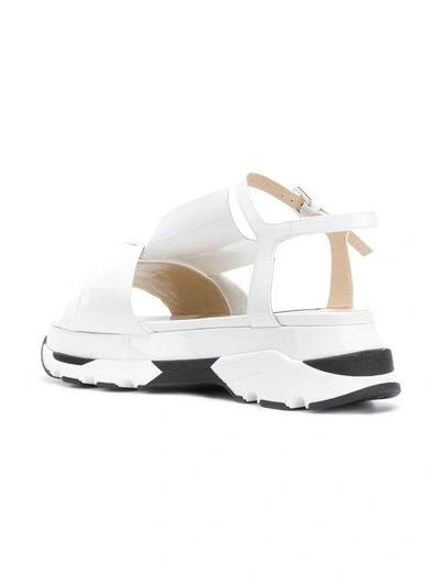 Shop N°21 Nº21 Sneaker Sole Sandals - White