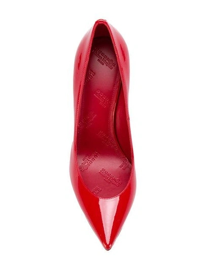 Shop Maison Margiela Cut In Red