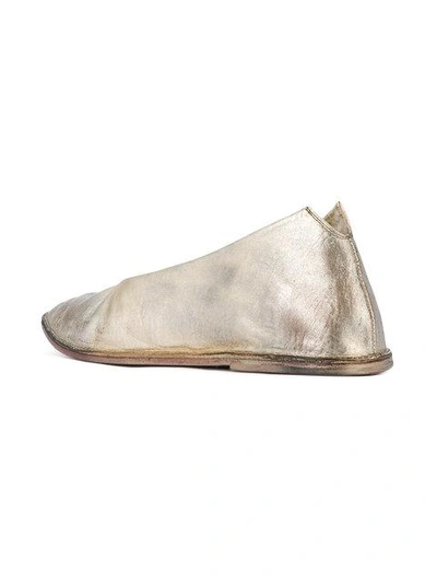 Shop Marsèll Sacchina Ballerinas In Metallic