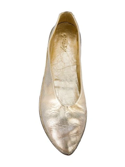 Shop Marsèll Sacchina Ballerinas In Metallic