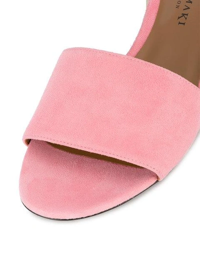 Shop Darmaki Pink Suede Dana Slides