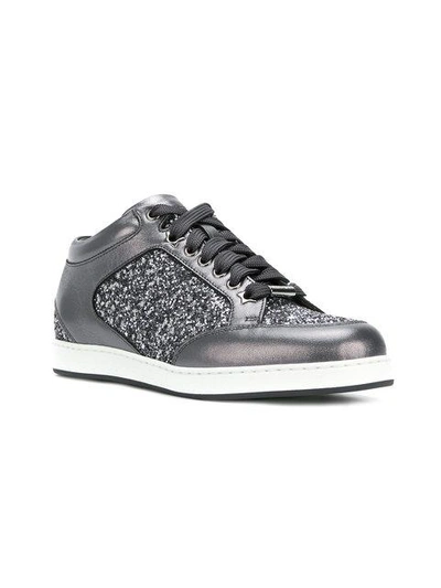 Shop Jimmy Choo Miami Sneakers In Metallic