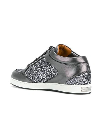 Shop Jimmy Choo Miami Sneakers In Metallic