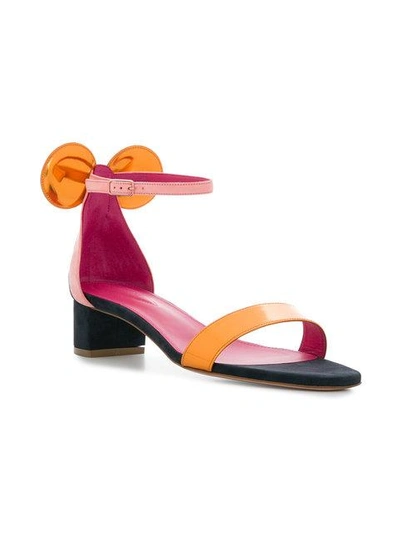 Shop Oscar Tiye Colour-block Sandals - Multicolour
