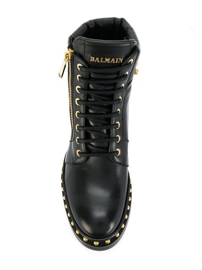 Shop Balmain 'army Ranger' Stiefel In Black