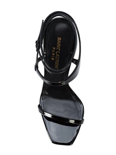 Shop Saint Laurent Amber Sandals - Black