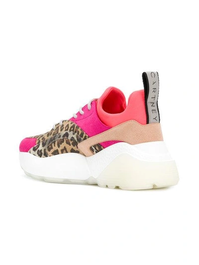 Shop Stella Mccartney Eclypse Leopard-print Sneakers In Multicolour