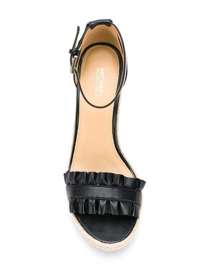 Shop Michael Michael Kors Bella Ruffled Wedge Sandals