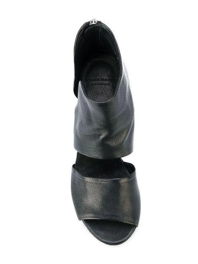 Shop Officine Creative Blanc Sandals In Black