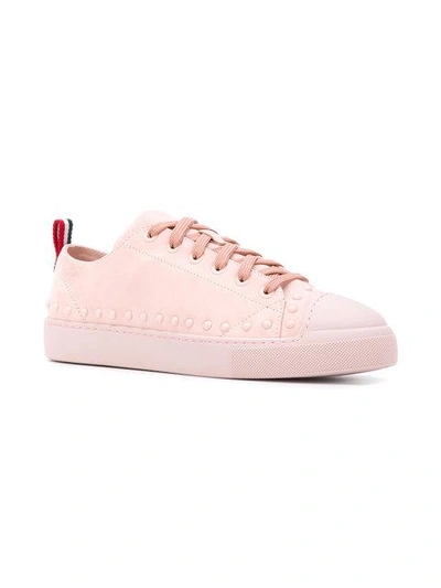 Shop Moncler Linda Sneakers In Pink