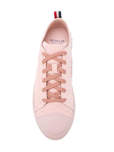 Shop Moncler Linda Sneakers In Pink