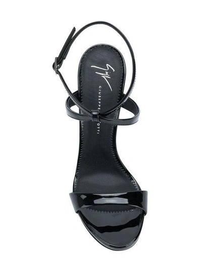 Shop Giuseppe Zanotti G Heel Sandals In Black