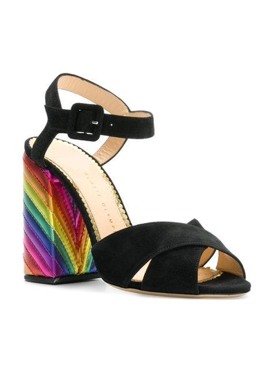 Shop Charlotte Olympia Rainbow Heel Pumps In Black