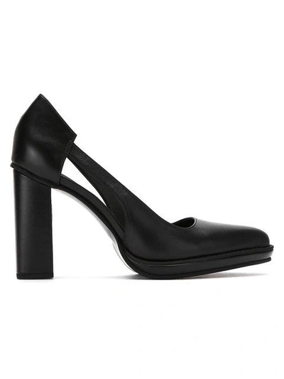 Shop Studio Chofakian Leather Pumps In Black