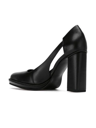 Shop Studio Chofakian Leather Pumps In Black