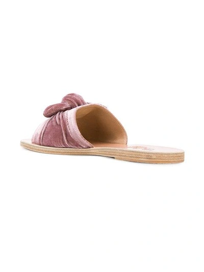 Shop Ancient Greek Sandals Tayget Bow Sandals In Pink