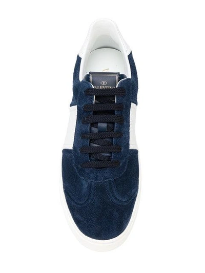 Shop Valentino Garavani Rockstud Sneakers - Blue
