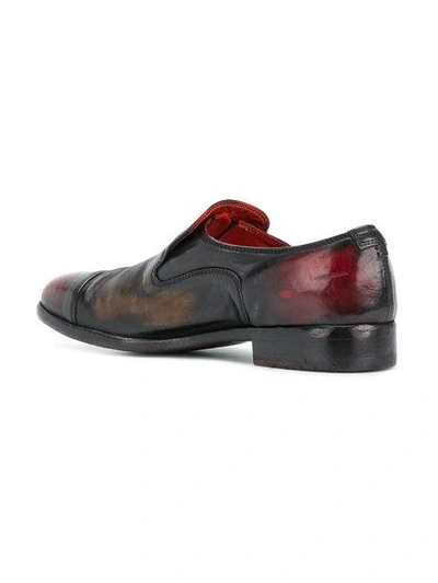 Shop Alberto Fasciani Worn Effect Loafers In Black