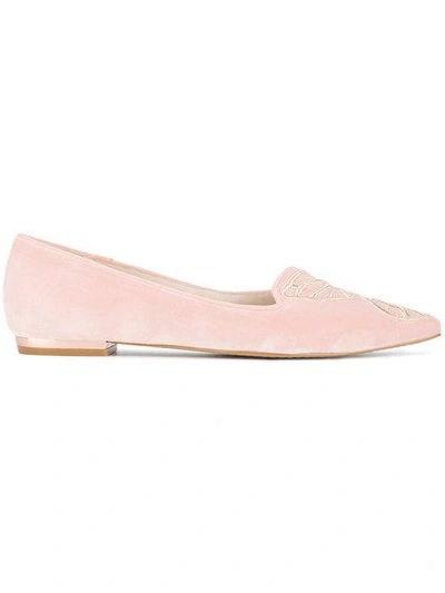 Shop Sophia Webster Butterfly Ballet Shoes - Pink