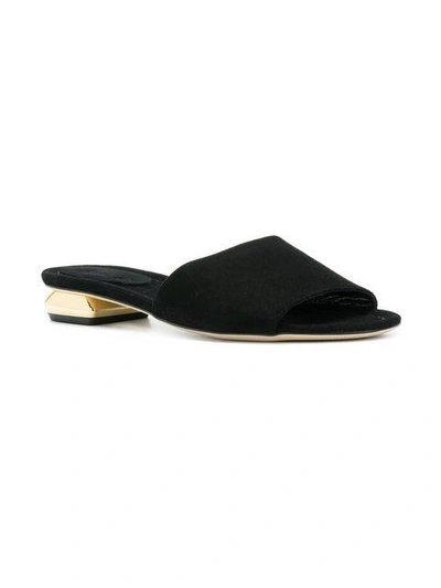 Shop Anna F. Metal Heel Mules - Black