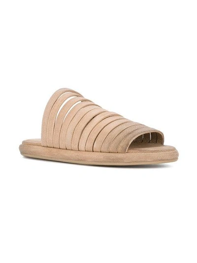Shop Marsèll Strappy Sandals In Brown
