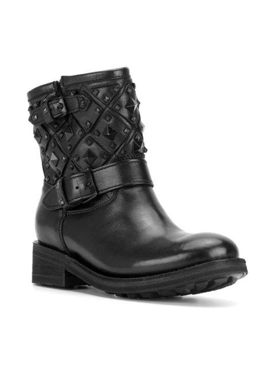 Shop Ash Destroyer Ankle Boots In Black