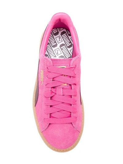 Shop Puma Platform Trace Block Sneakers In Pink