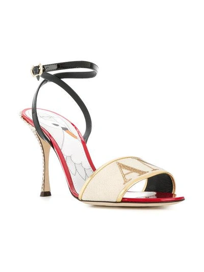 Shop Dolce & Gabbana Keira Amor Sandals In Multicolour