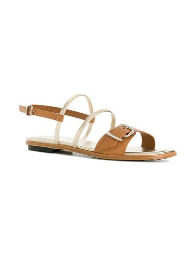 Shop Tod's Buckle In Neutrals