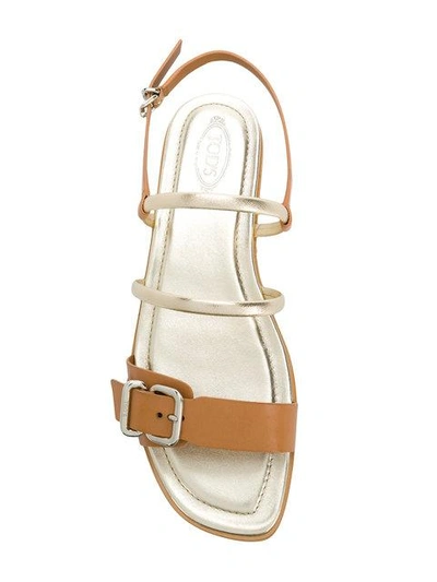 Shop Tod's Buckle In Neutrals