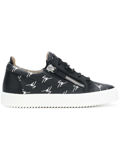 Giuseppe Zanotti Nicki Signature Sneakers In Black