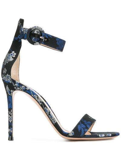 Shop Gianvito Rossi Portofino 105 Sandals In Blue