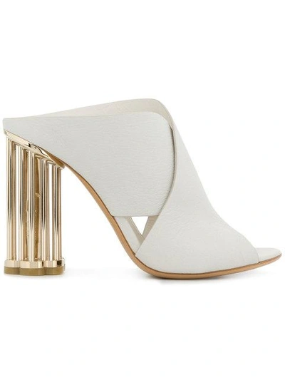 Shop Ferragamo Salvatore  Abriola Sandals - White