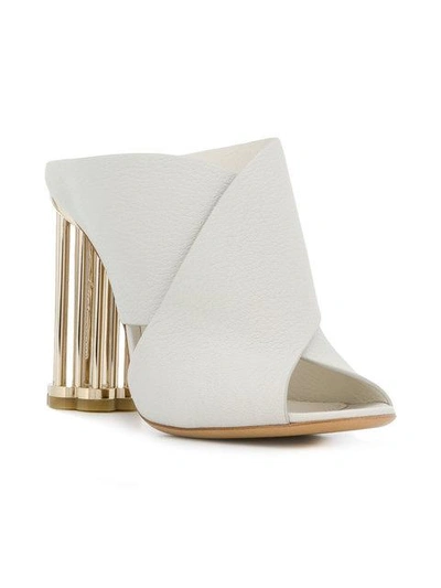 Shop Ferragamo Salvatore  Abriola Sandals - White