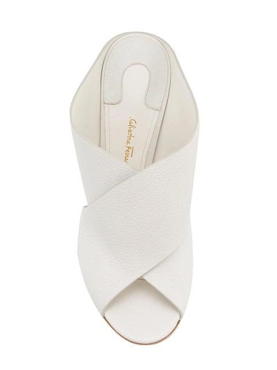 Shop Ferragamo Salvatore  Abriola Sandals - White