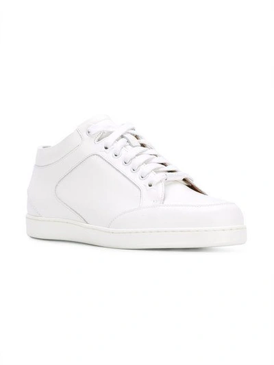 Shop Jimmy Choo Miami Sneakers In White