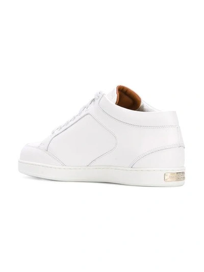 Shop Jimmy Choo Miami Sneakers In White