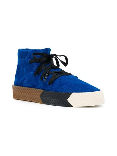 Shop Adidas Originals By Alexander Wang Skate Mid Sneakers In Blue