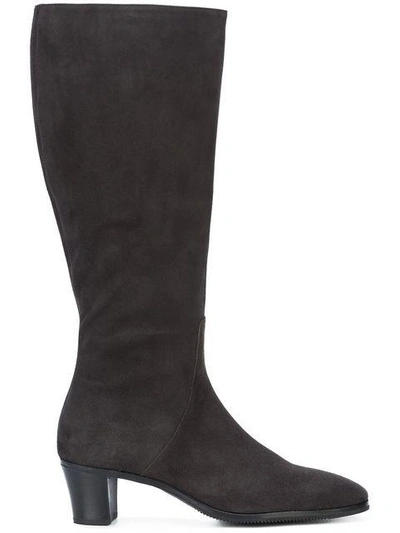 Shop Gravati Knee Length Boots In 662 Grey