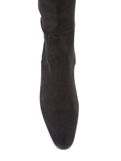 Shop Gravati Knee Length Boots In 662 Grey