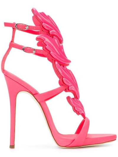 Shop Giuseppe Zanotti Design Cruel Sandals - Pink In Pink & Purple
